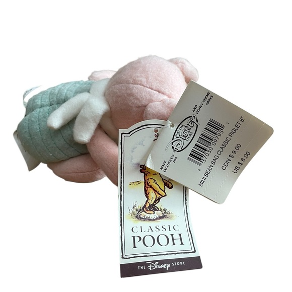 CLASSIC POOH
THE DISNEY STORE Piglet Plush - MINI BEAN BAG CLASSIC PIGLET 8” - Picture 2 of 7